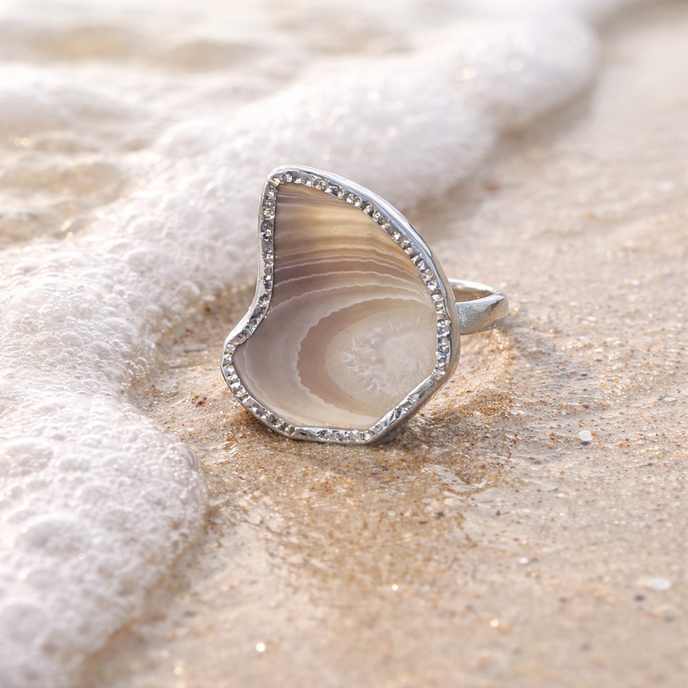 New! Botswana Agate Ring - image 8